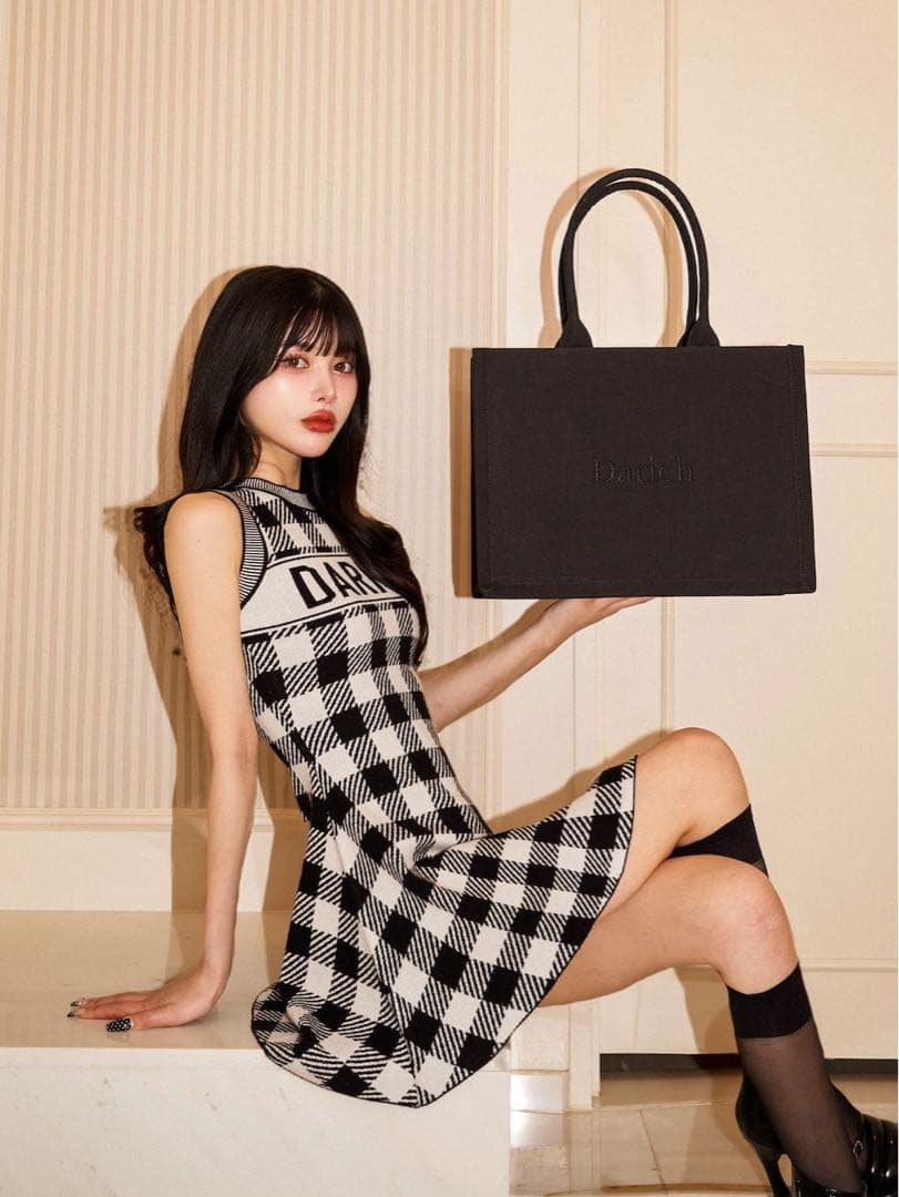 \"darich\" ロゴトートバッグ