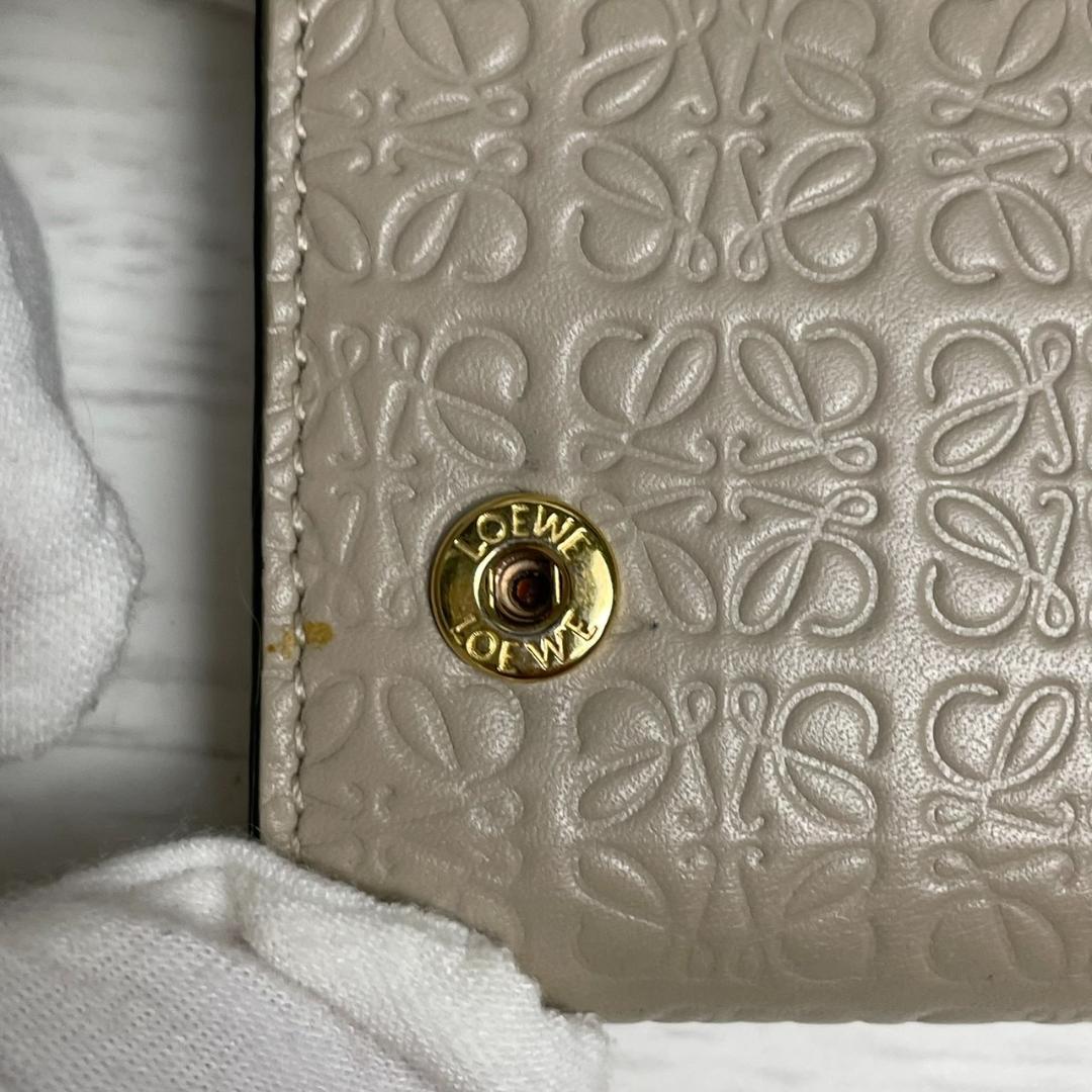 【美品】 LOEWE ロエベ リピートアナグラム 6連キーケース ベージュ