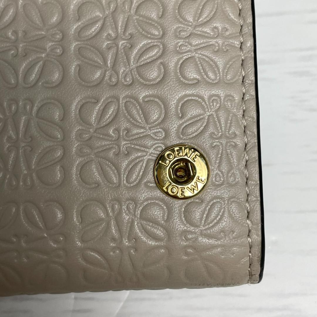 【美品】 LOEWE ロエベ リピートアナグラム 6連キーケース ベージュ