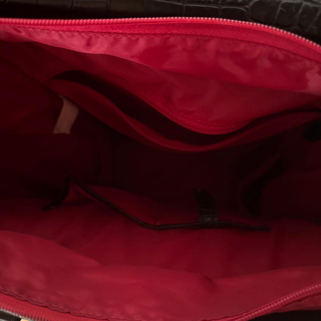 SWANY スワニー クロコ型押し キャリーバッグ 2way