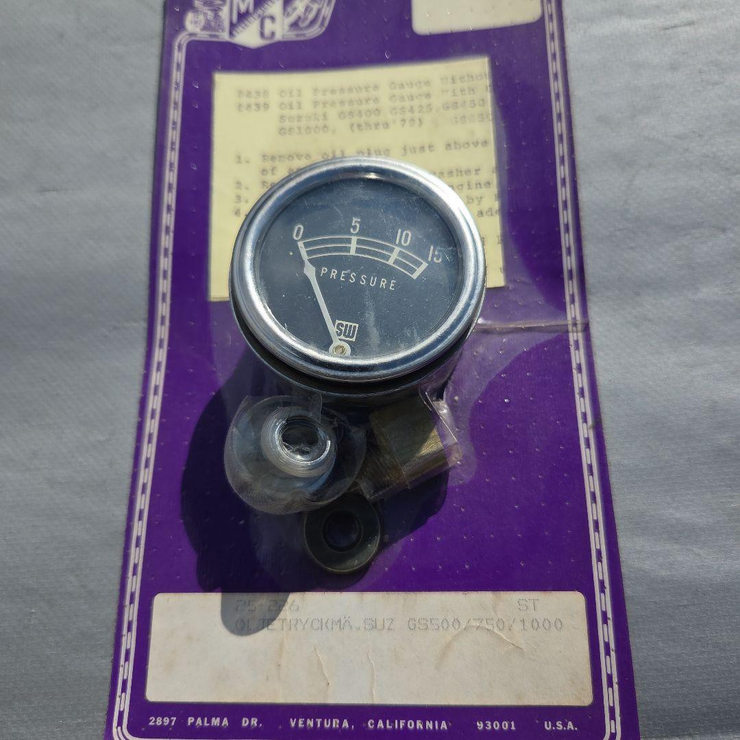 バイク用圧力計 GS500/750/1000 オイルプレッシャゲージ
