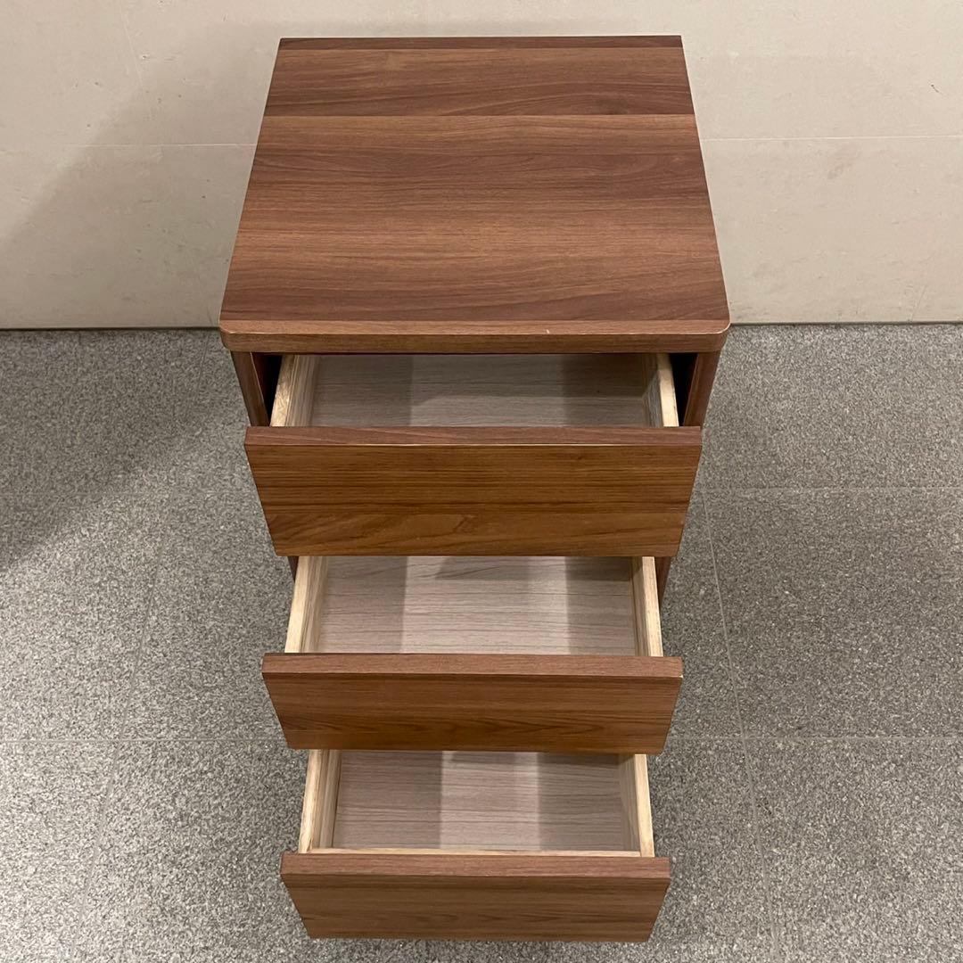 ISSEIKI MUSE チェスト LC40-3 ウォルナット 3段収納