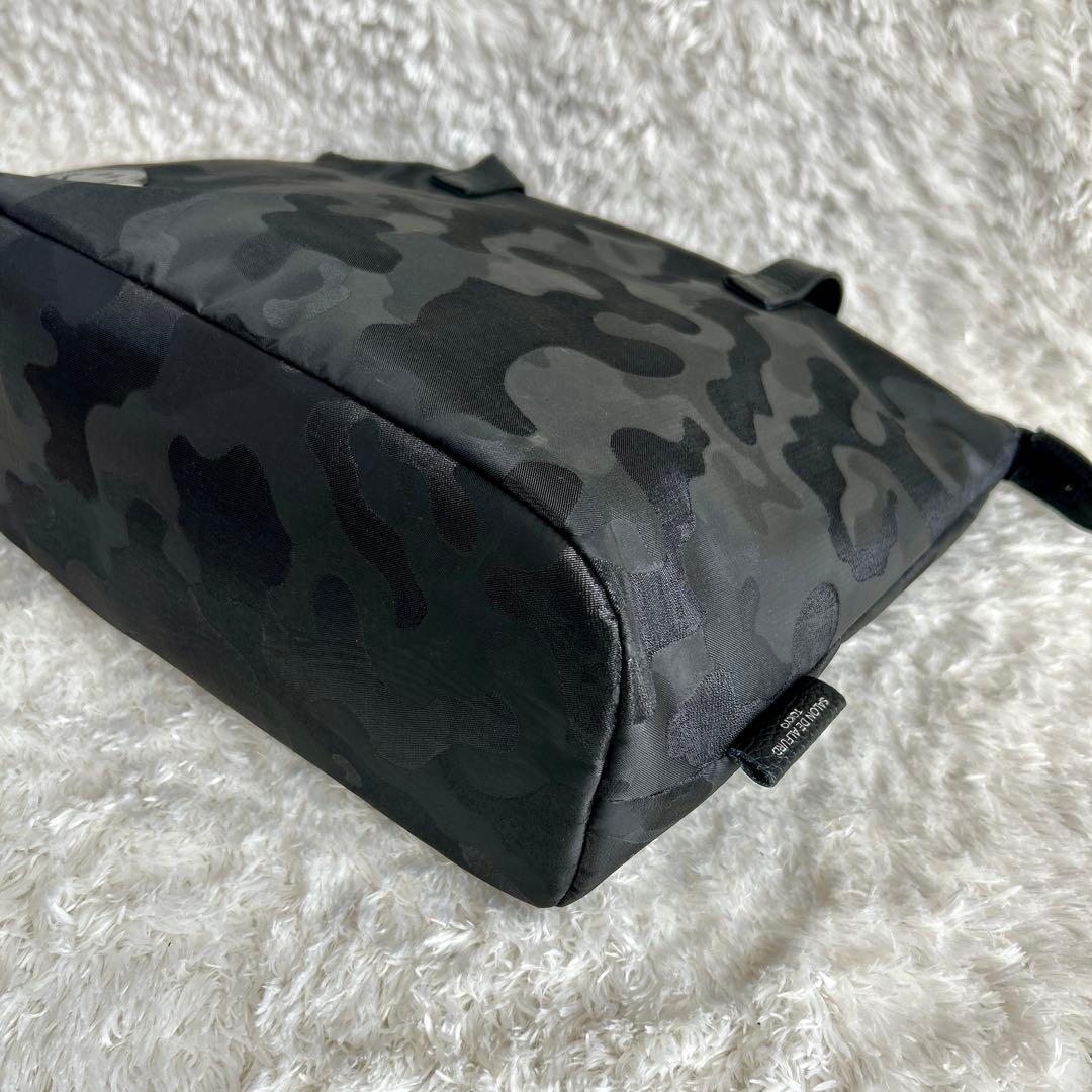 サロンドアルファード スマイル トートバッグ カモフラ 日本製