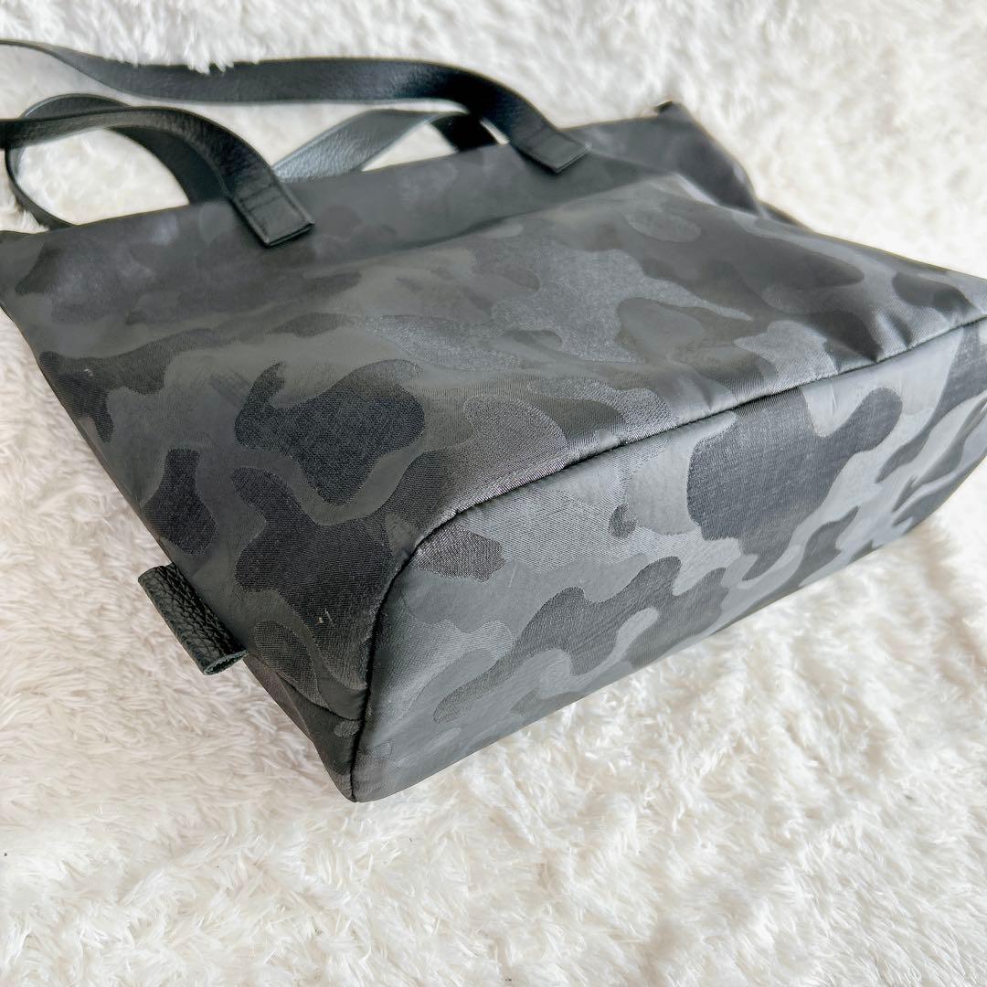 サロンドアルファード スマイル トートバッグ カモフラ 日本製