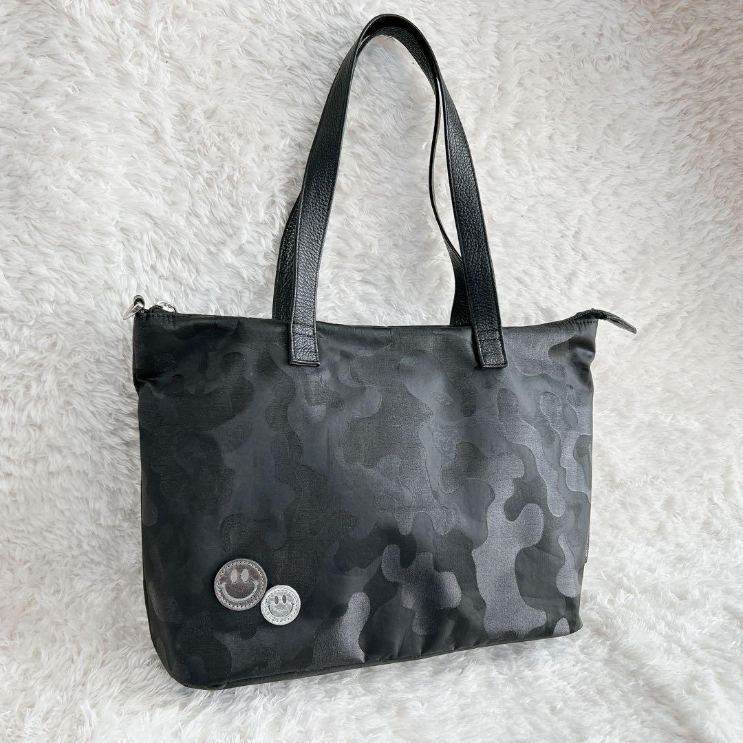 サロンドアルファード スマイル トートバッグ カモフラ 日本製