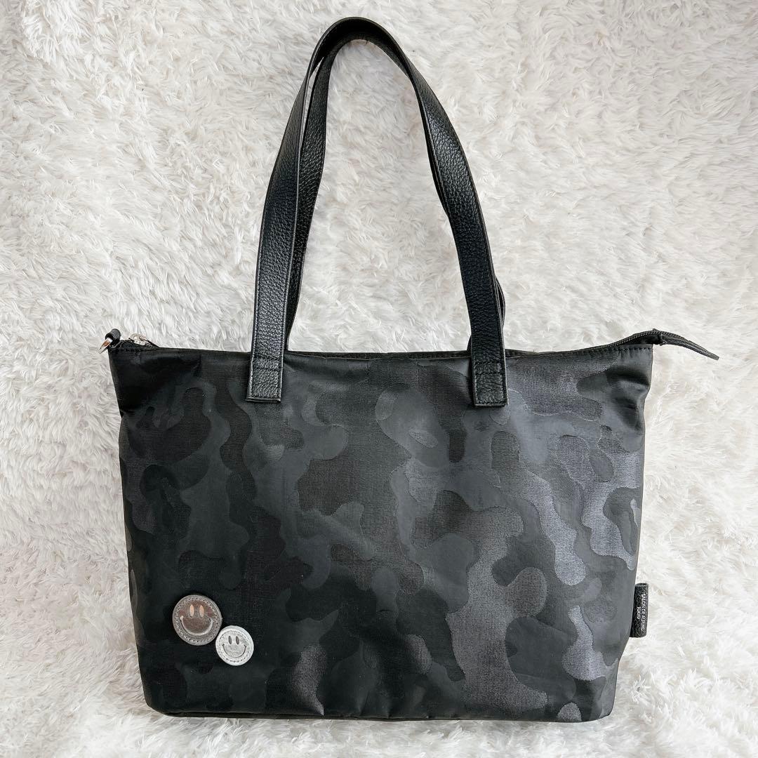サロンドアルファード スマイル トートバッグ カモフラ 日本製