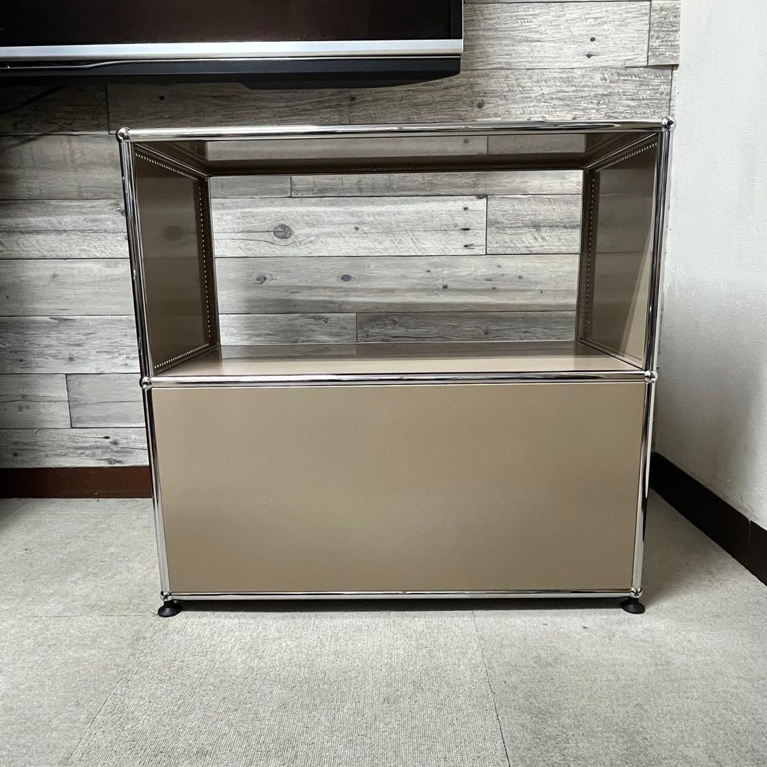 ★ys★USMハラー １列２段 鍵付キャビOP/DD 色：ベージュ