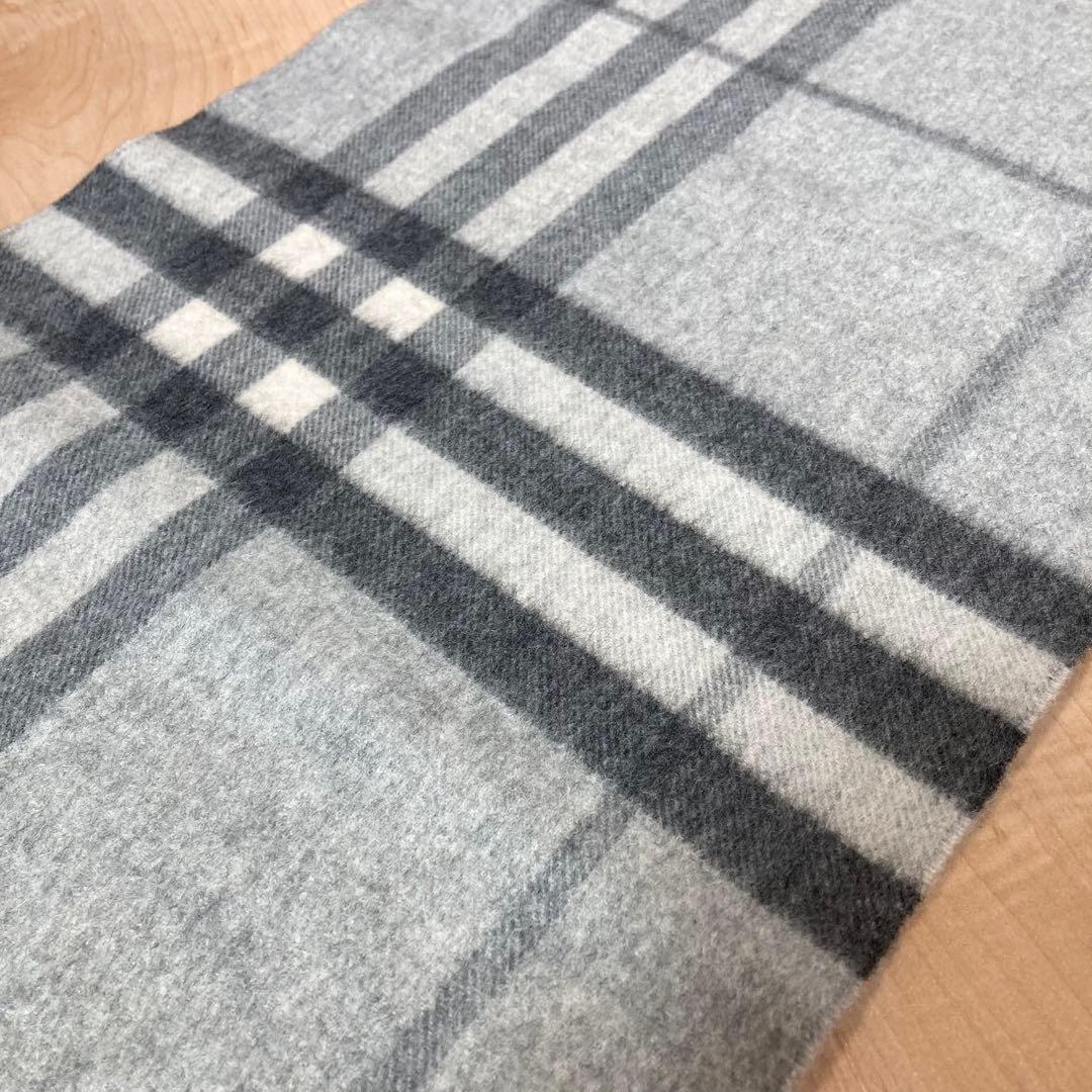 極美品！BURBERRY バーバリー カシミヤ100% ノバチェック マフラー