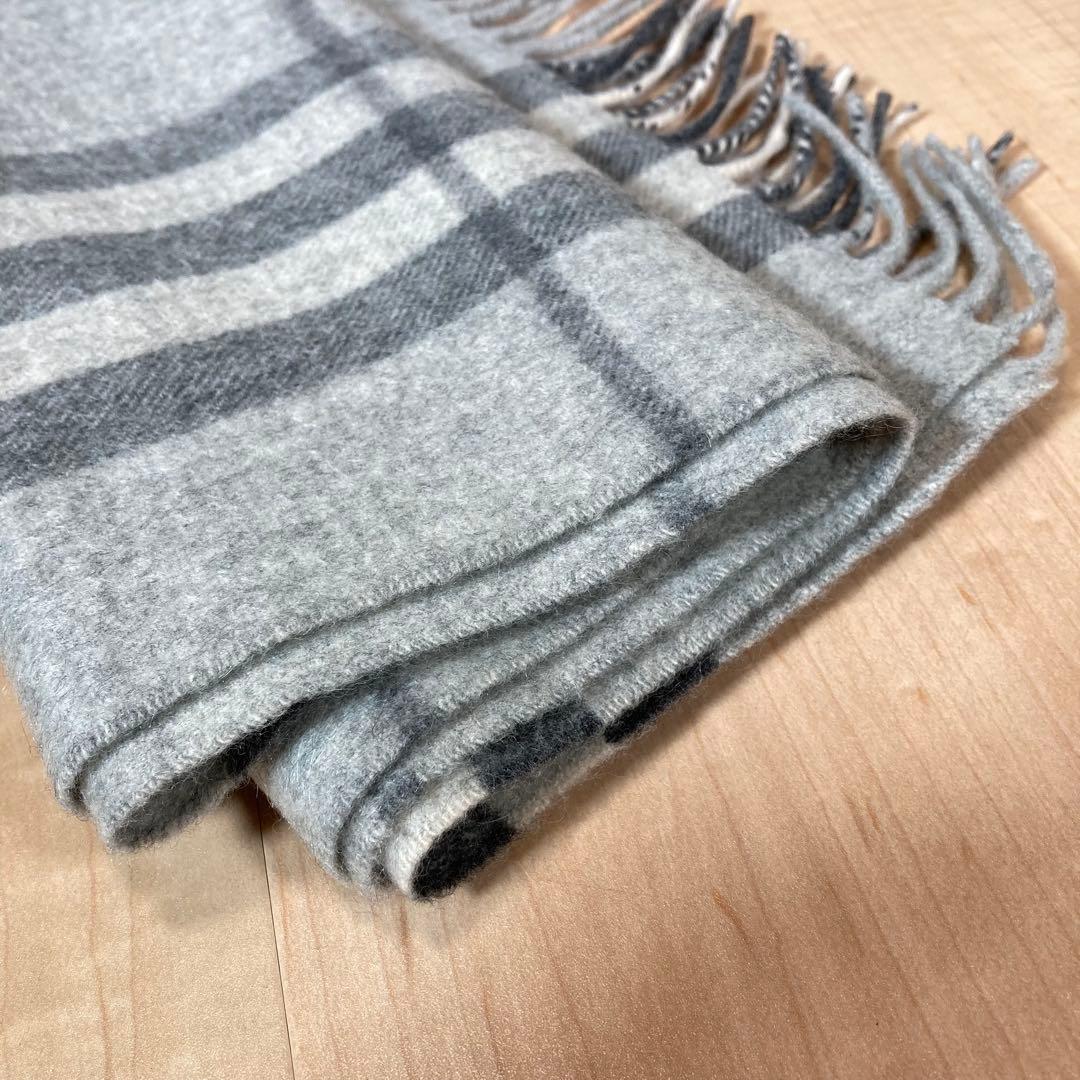 極美品！BURBERRY バーバリー カシミヤ100% ノバチェック マフラー