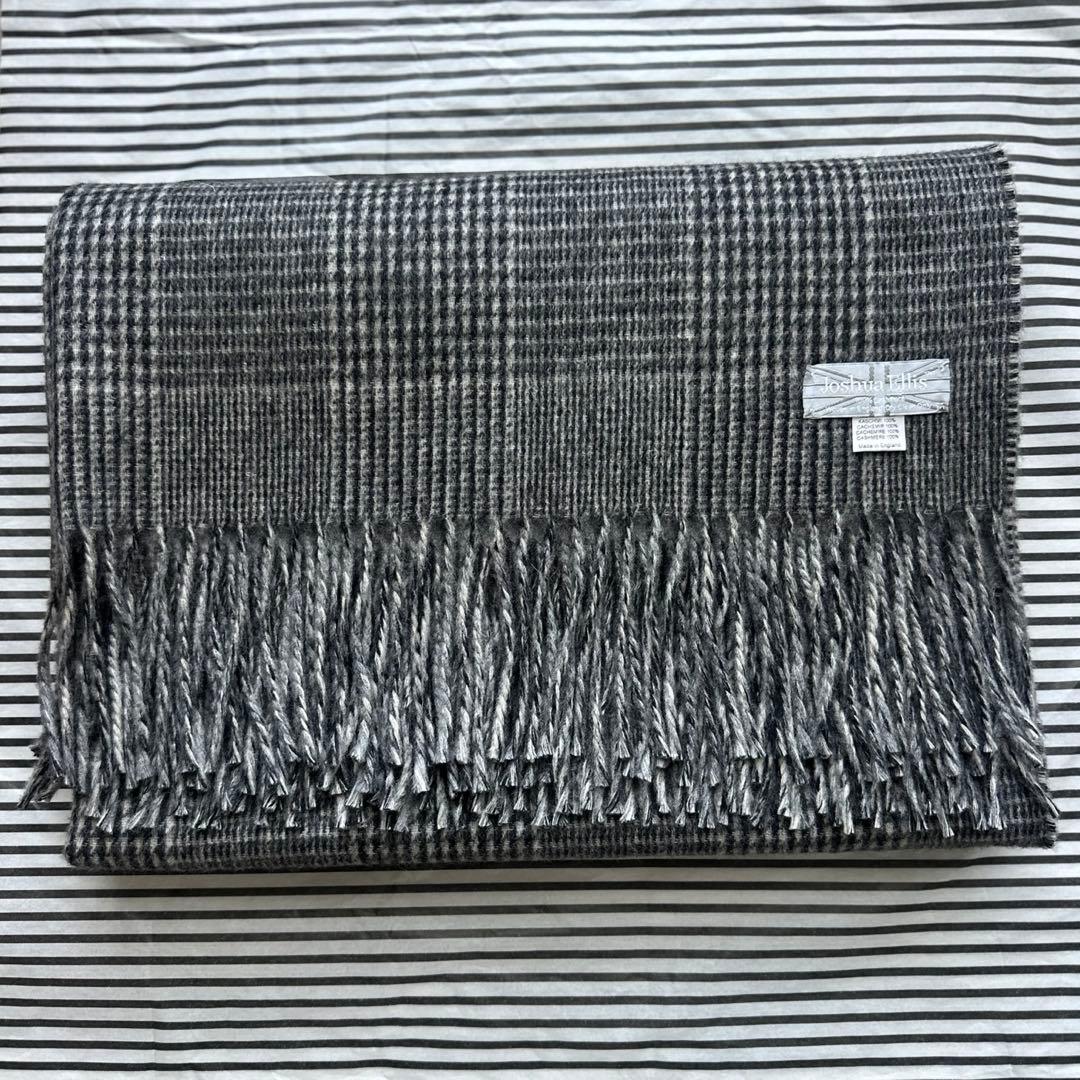 JOSHUA ELLIS★カシミヤ100%大判ストール★美品