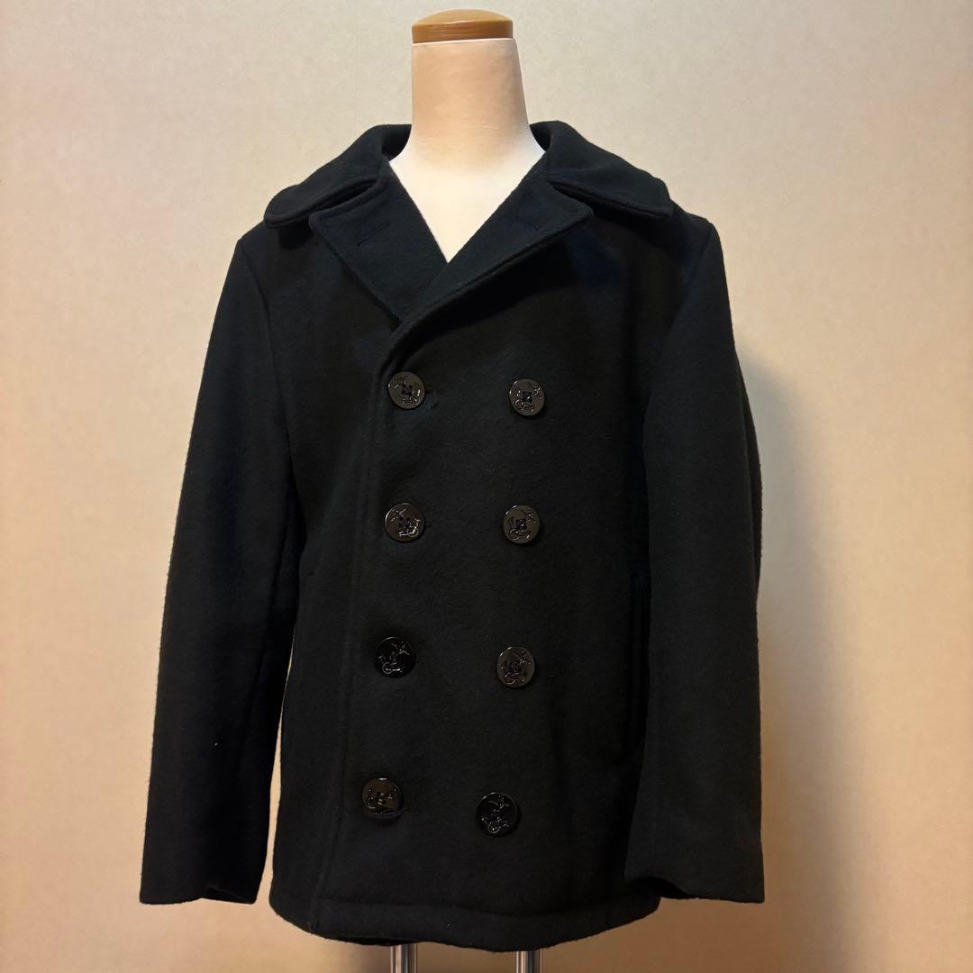 美品　Schott ショット U.S.740N Pコート38 黒 USA製