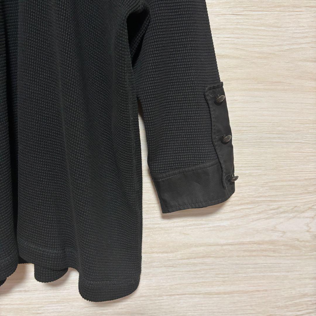 CHRISTIAN DADA 17SS サーマル 刺繍 ヘンリーネック 黒