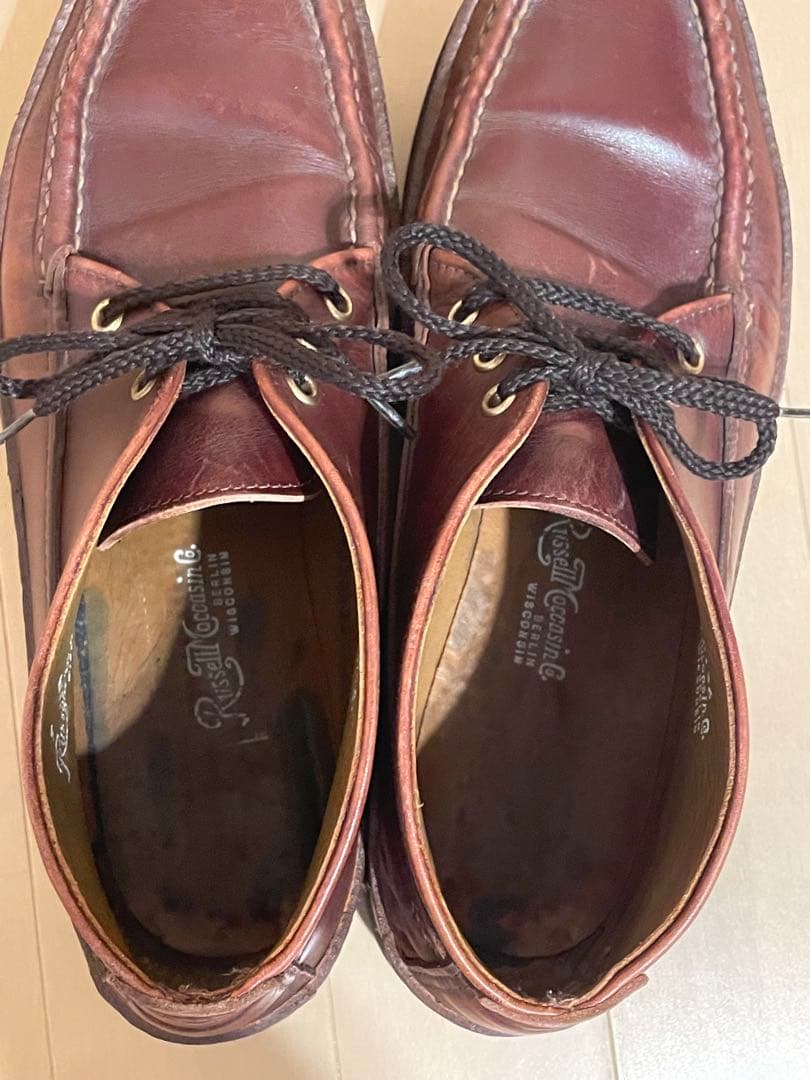 ラッセルモカシン　ブラウンレザー　9サイズ