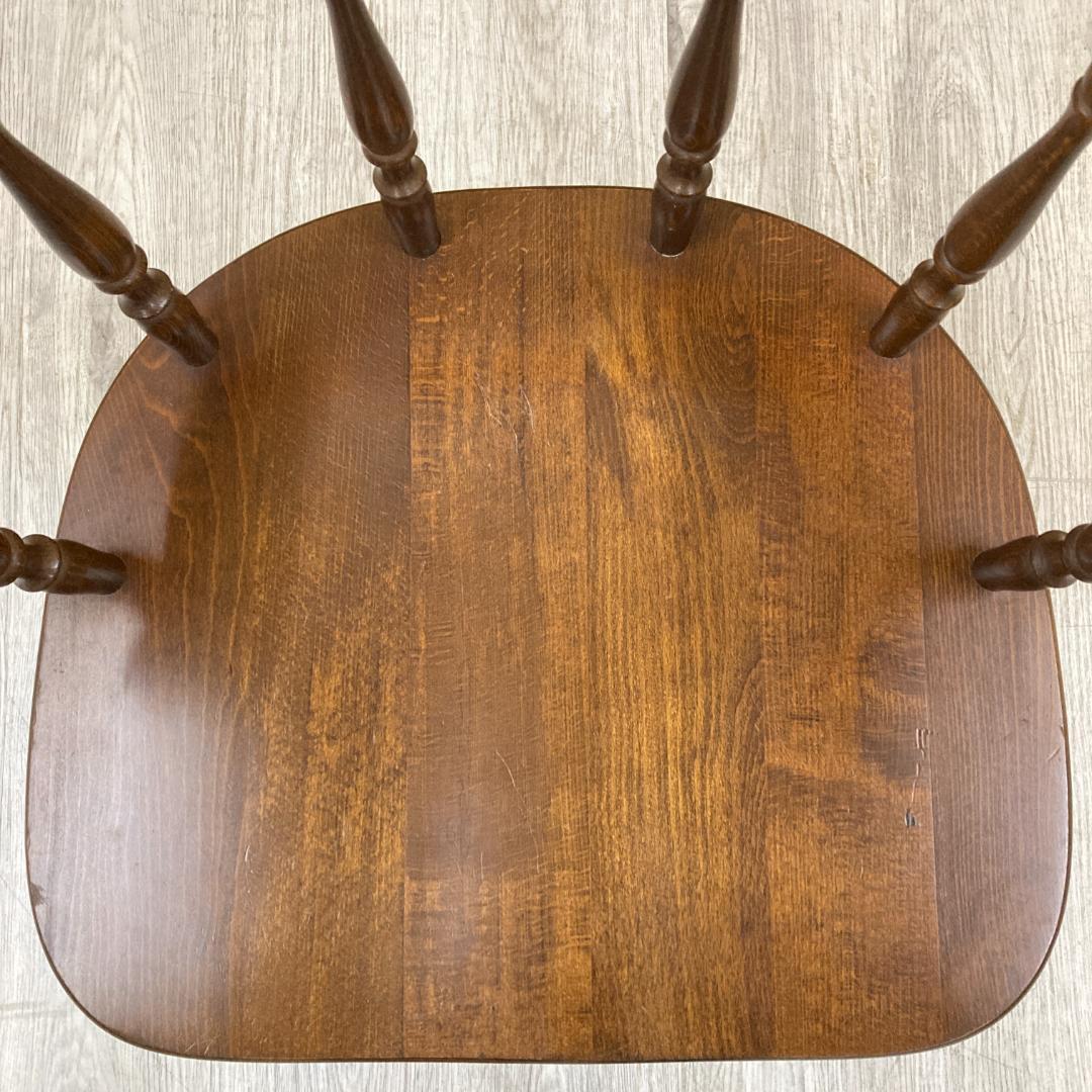 【飛騨産業】キツツキ　アームチェア　ダイニングチェア　椅子　木製　B