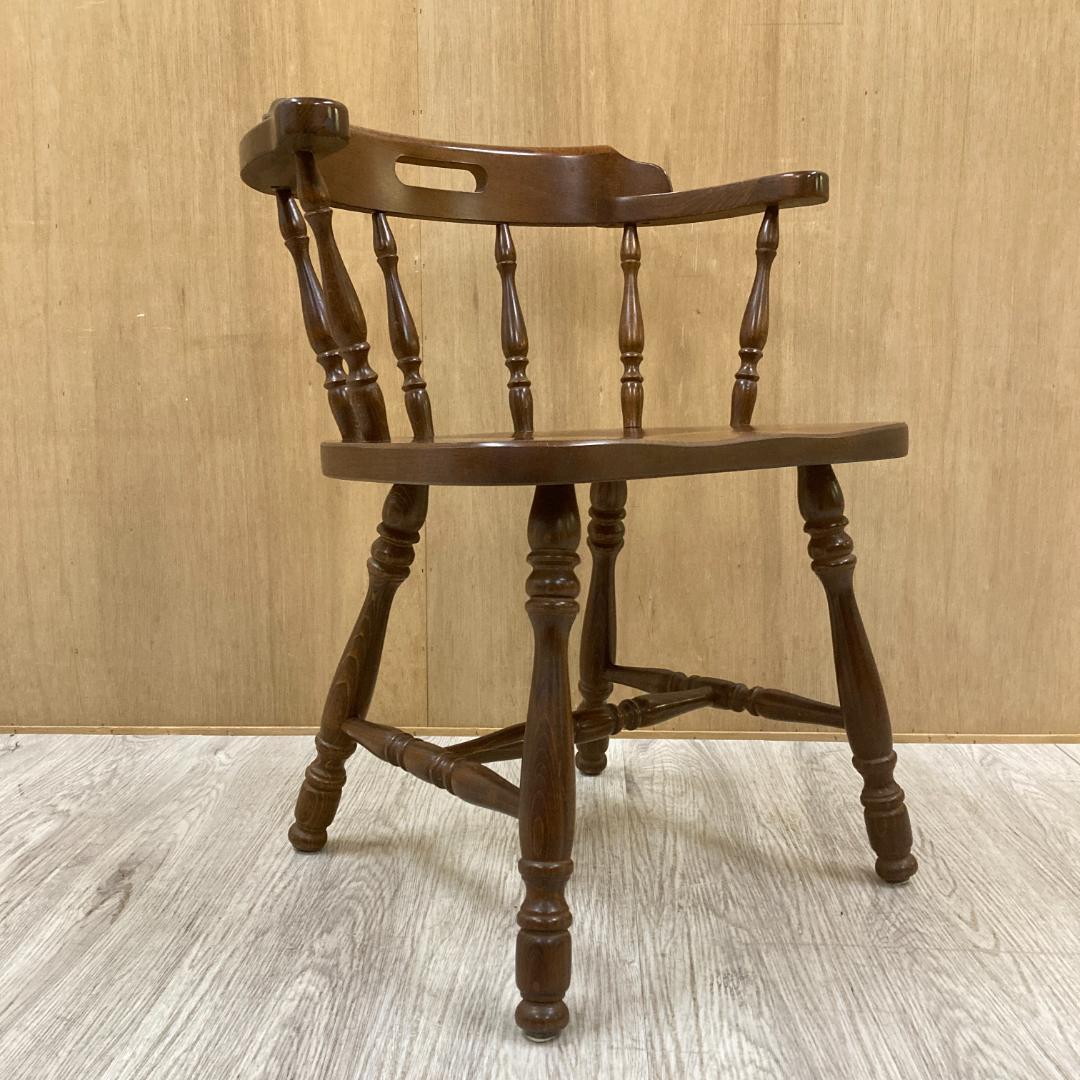 【飛騨産業】キツツキ　アームチェア　ダイニングチェア　椅子　木製　B