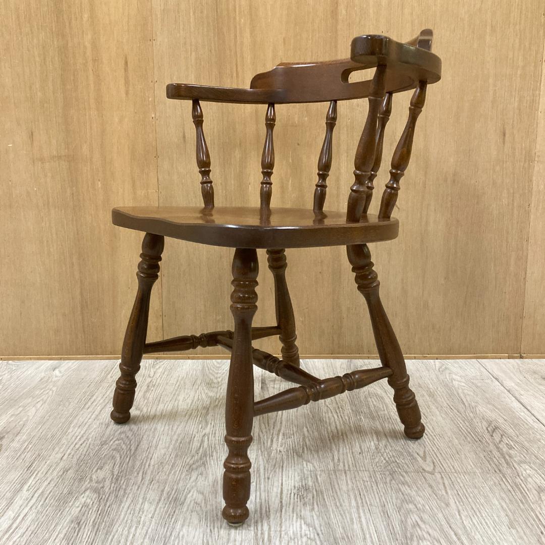 【飛騨産業】キツツキ　アームチェア　ダイニングチェア　椅子　木製　B