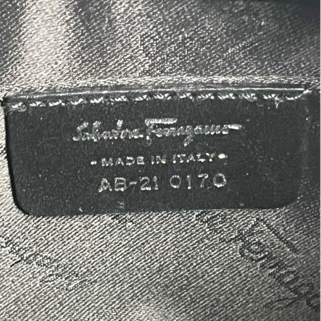 【極美品✨】フェラガモ ガンチーニ ホーボバッグ ワンショルダー レザー 黒