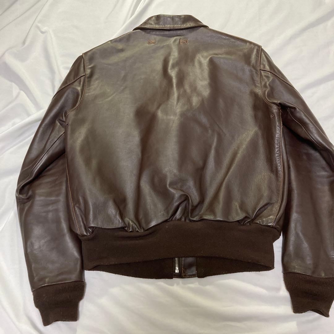 【美品】MORGAN MEMPHIS BELLE A-2 モーガン馬革 サイズL