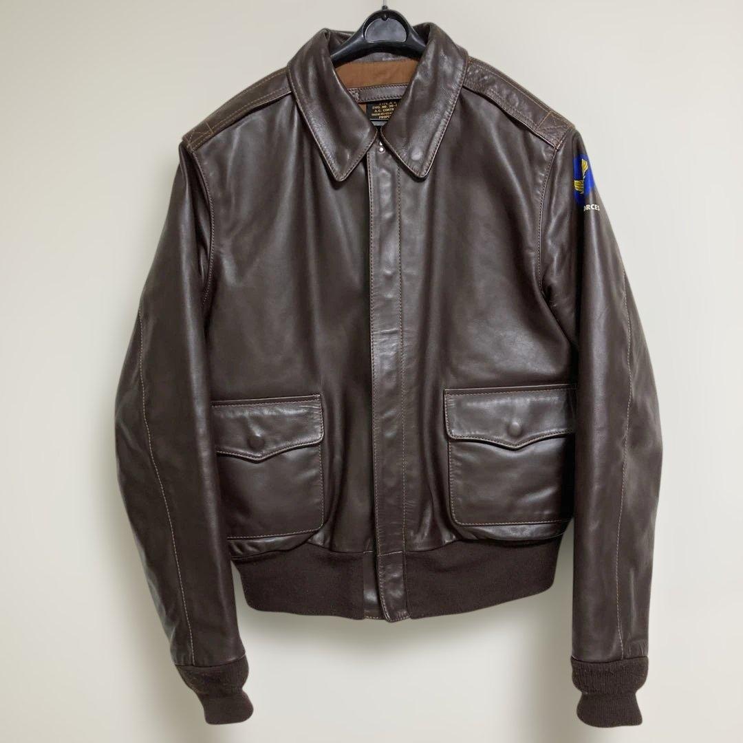 【美品】MORGAN MEMPHIS BELLE A-2 モーガン馬革 サイズL