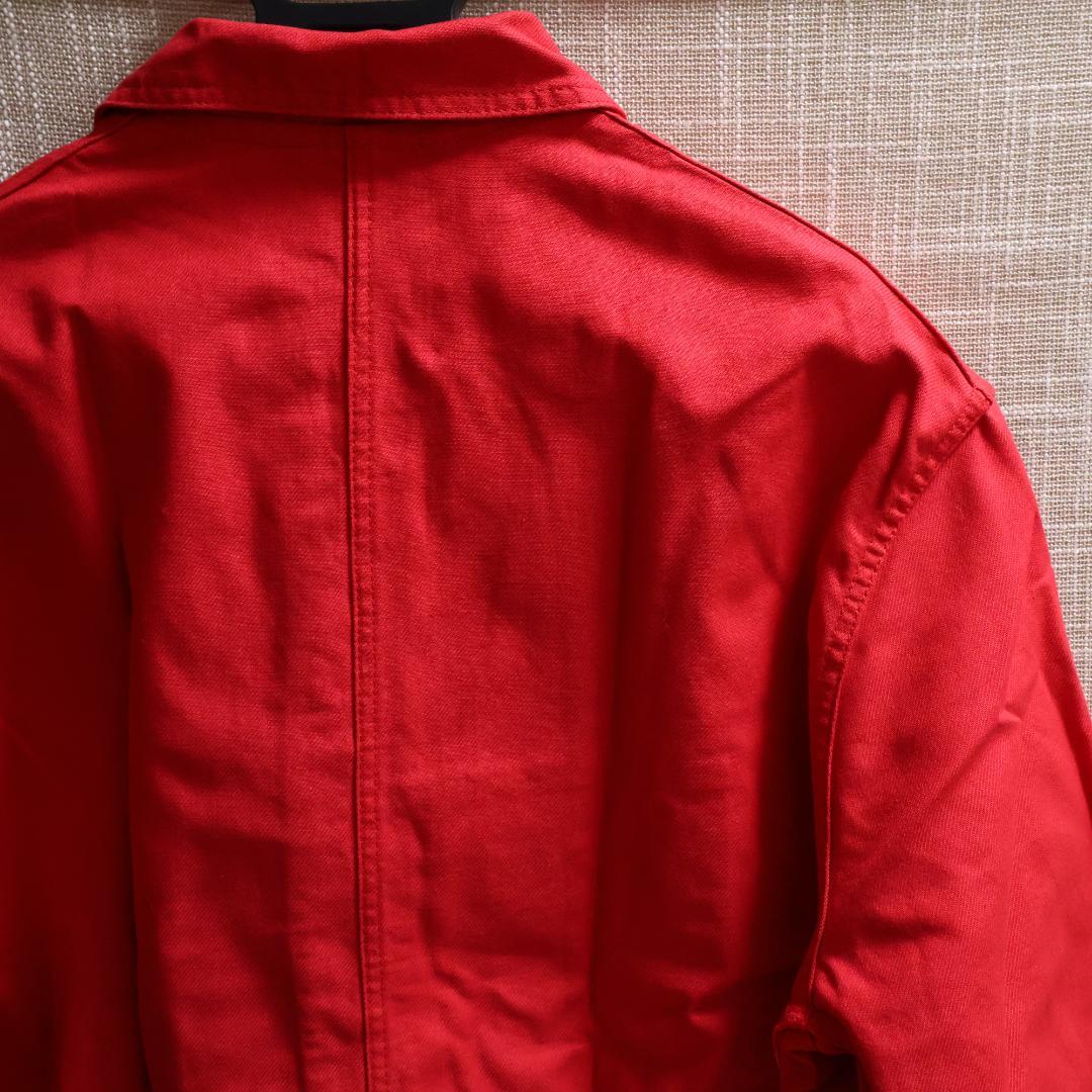 Laboureur レッド カバーオール 赤 サイズ4 フレンチワーク XL相当