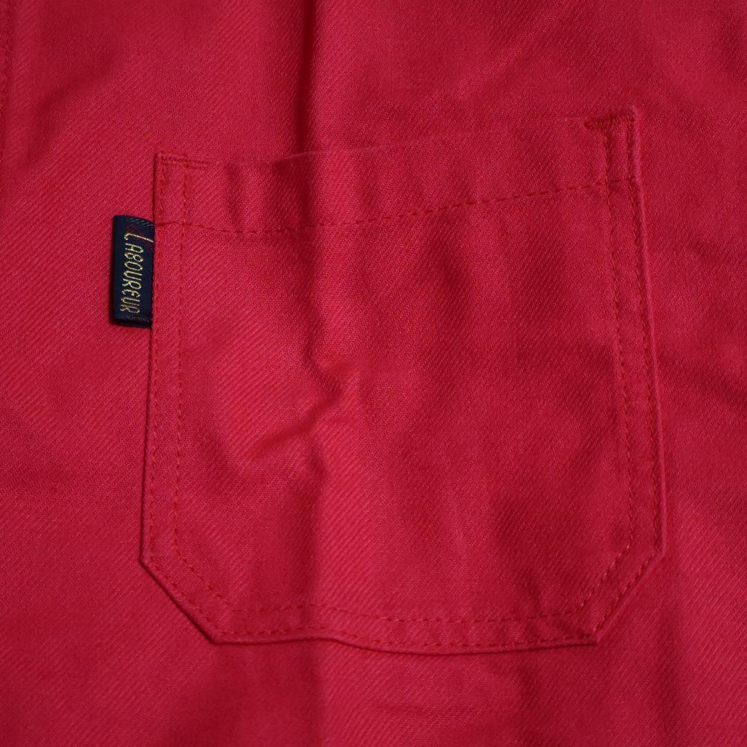 Laboureur レッド カバーオール 赤 サイズ4 フレンチワーク XL相当