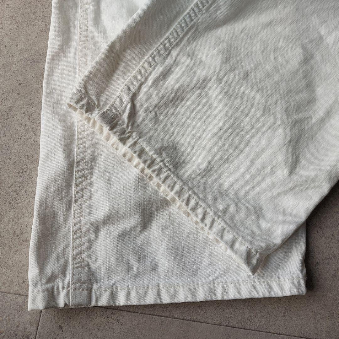 R.H. ViNTAGE ペインターパンツ XS 白 ハイウエスト サテン