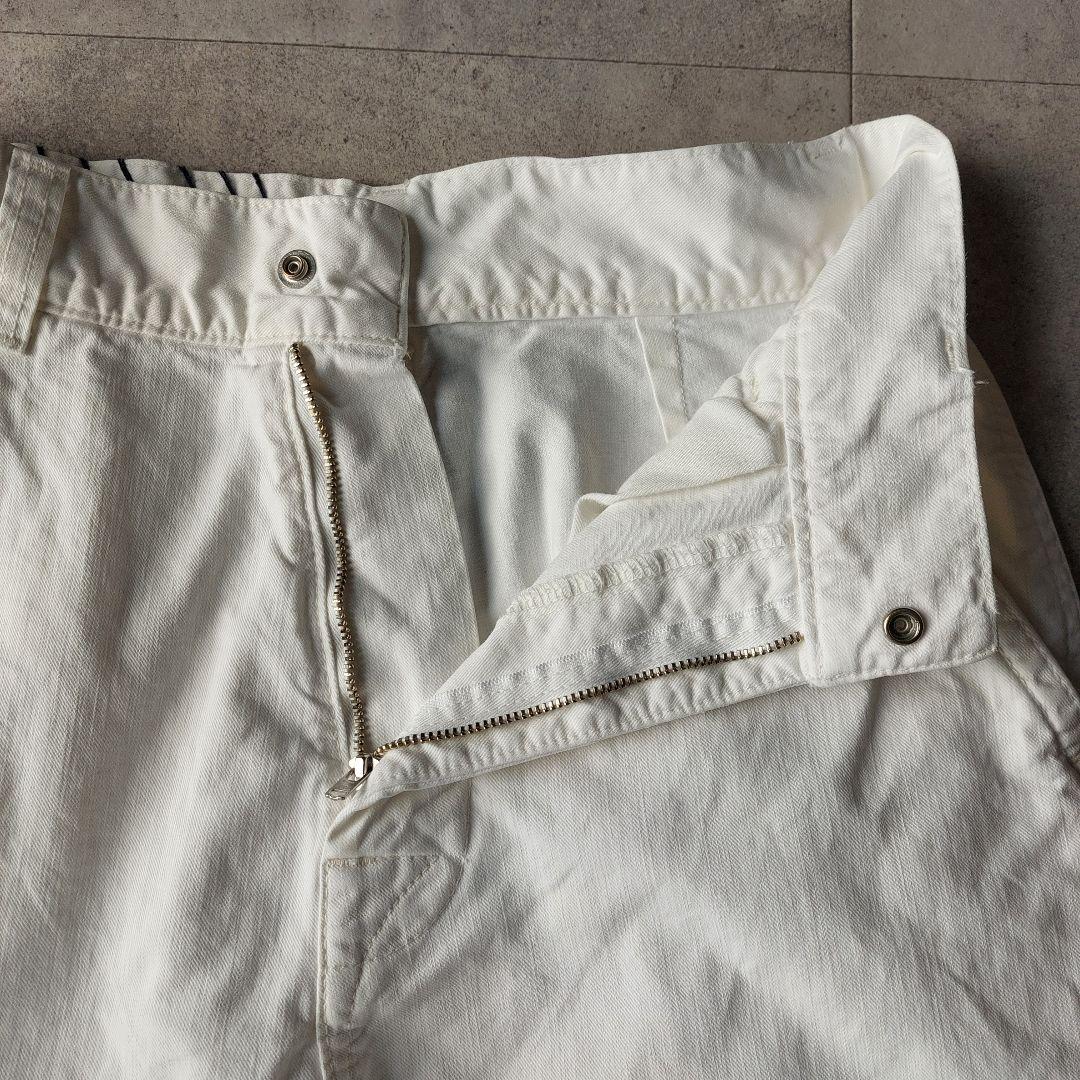 R.H. ViNTAGE ペインターパンツ XS 白 ハイウエスト サテン