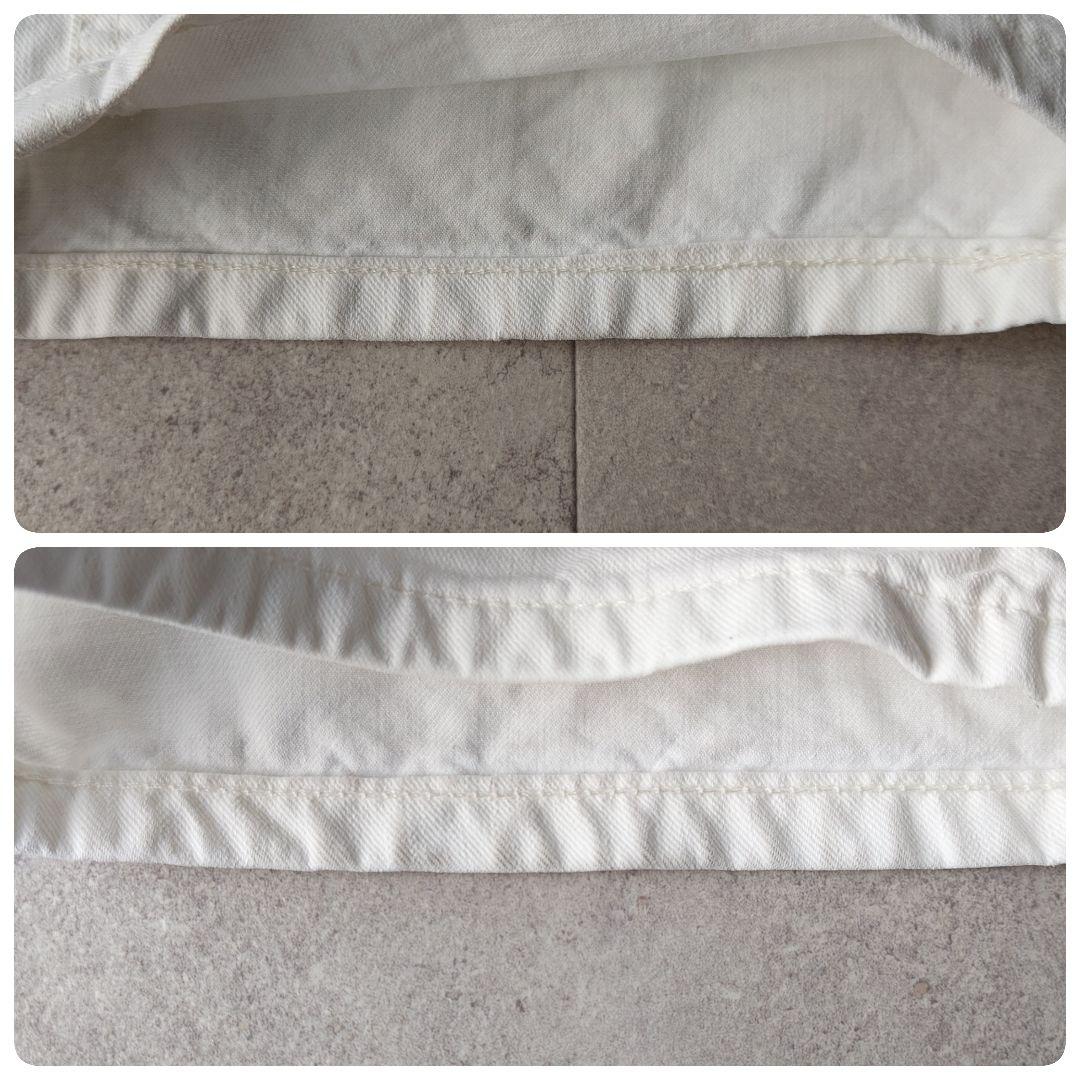 R.H. ViNTAGE ペインターパンツ XS 白 ハイウエスト サテン