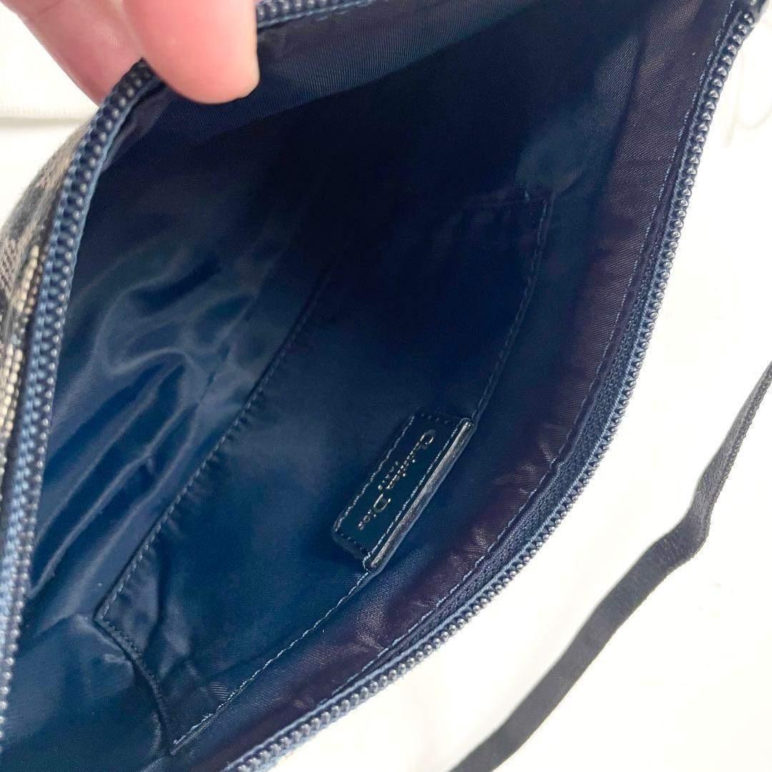 Dior トロッター　キャンバス　ワンショルダーバッグ　ネイビー