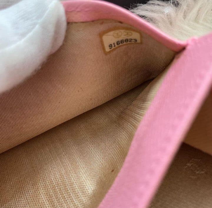 シャネル CHANEL 二つ折り 長財布 ココマーク ピンク ココボタン