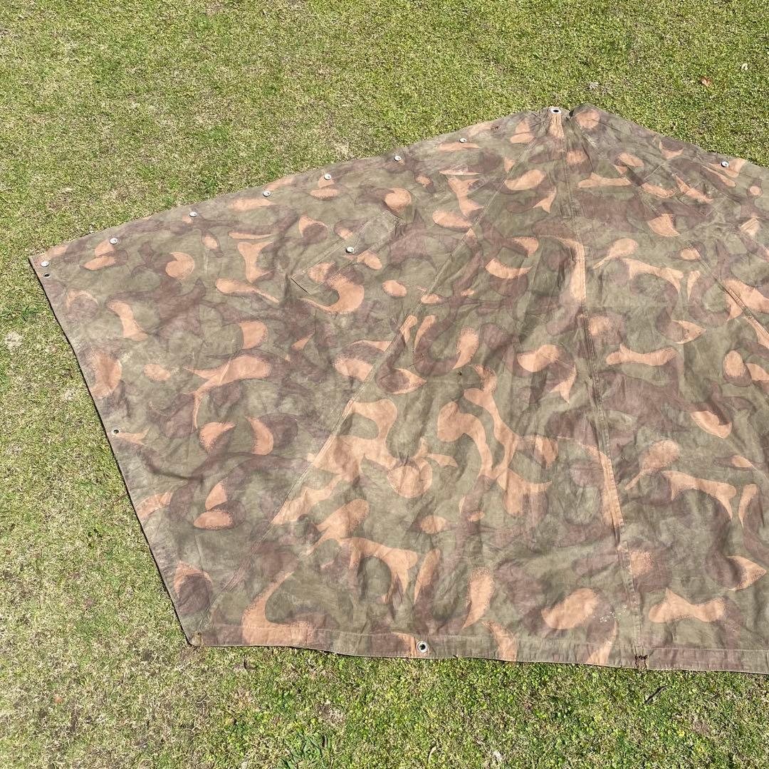 ひ*ち様 ハンガリー軍　軍幕　ポンチョ　１枚②　迷彩　ハリケーンカモ