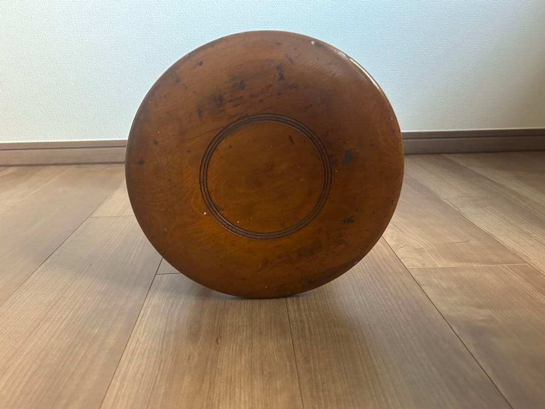 丸椅子　アンティーク　木製　スツール　花台　ヴィンテージ　チェア　レトロ