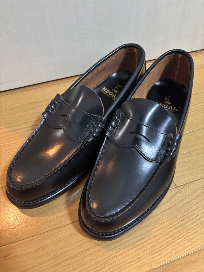 【美品】REGAL リーガル ローファー 黒 25.5cm