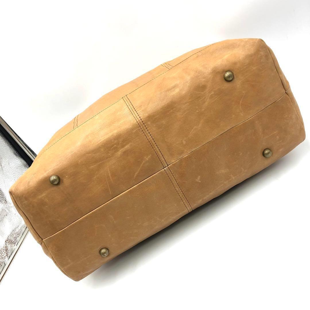 希少 美品 PORTER DONNEZ ボストンバッグ レザー ライトブラウン