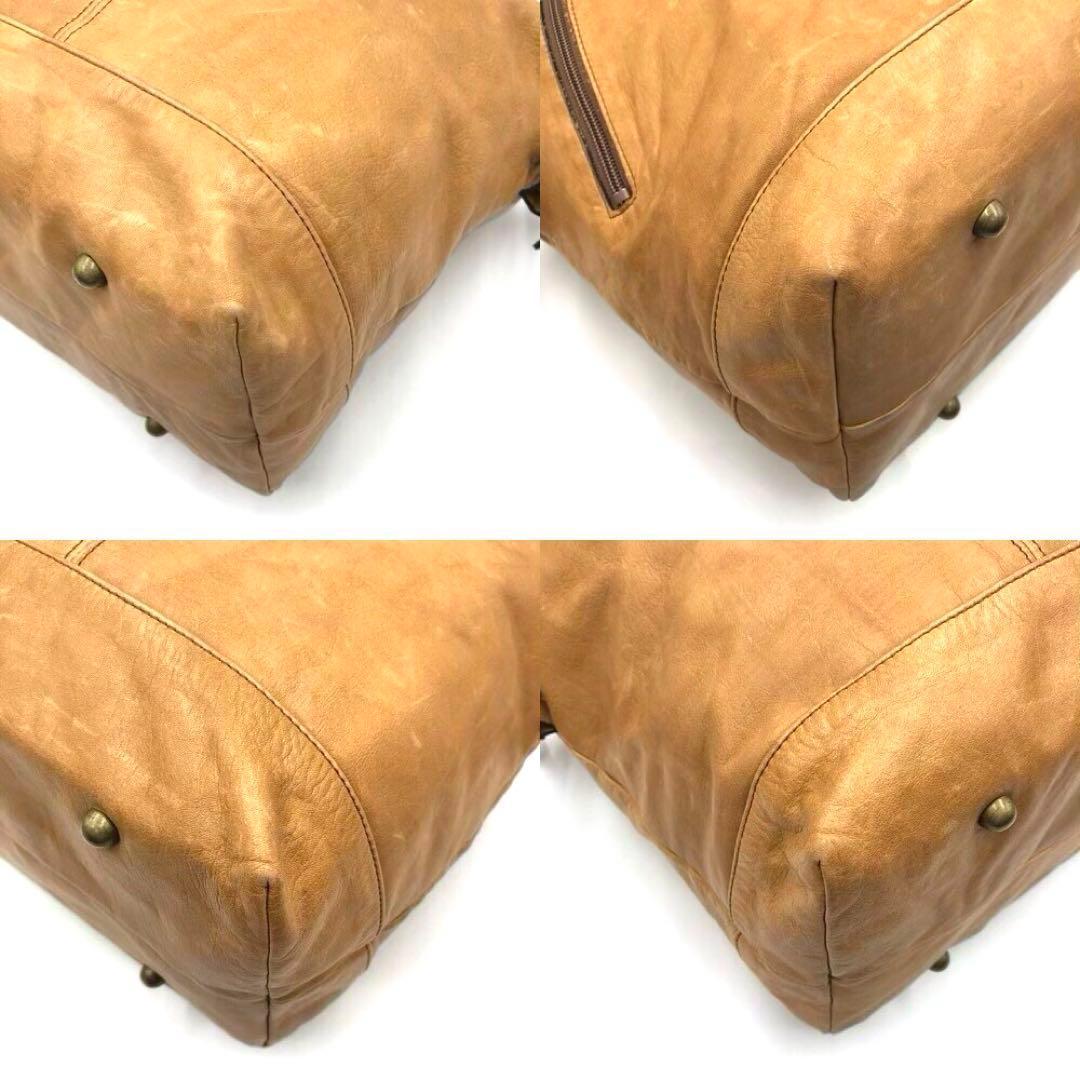 希少 美品 PORTER DONNEZ ボストンバッグ レザー ライトブラウン