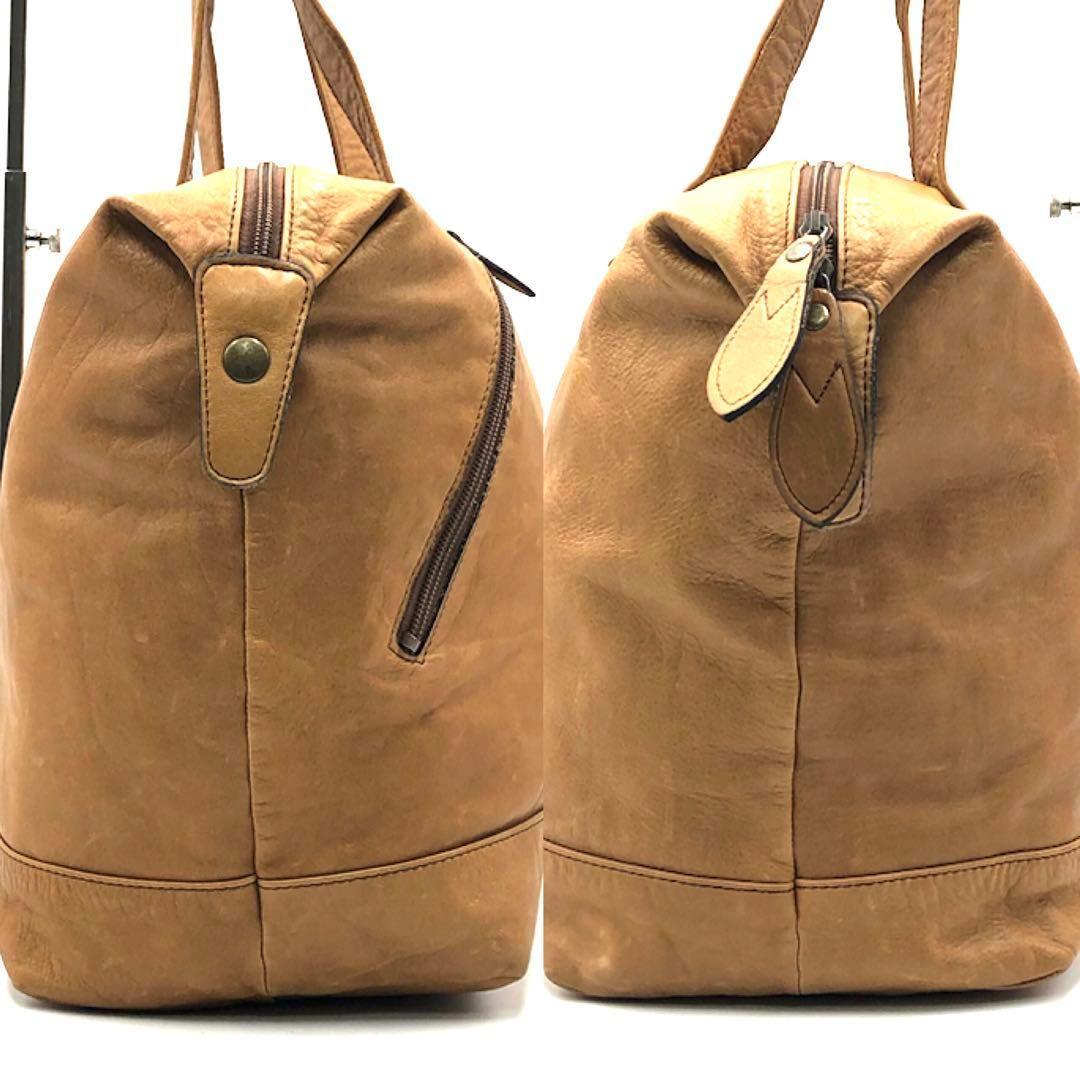 希少 美品 PORTER DONNEZ ボストンバッグ レザー ライトブラウン