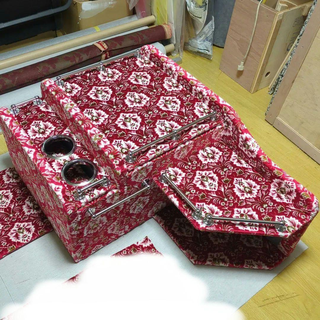 【トムトム】コンソールBOX【新格子レッド】