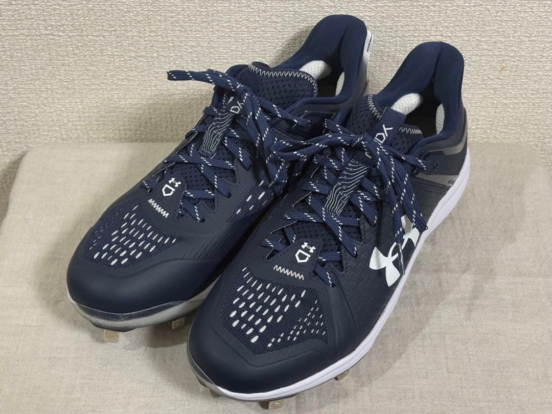 【日本未発売】UNDER ARMOUR海外モデル スパイク ネイビー28.5 ③