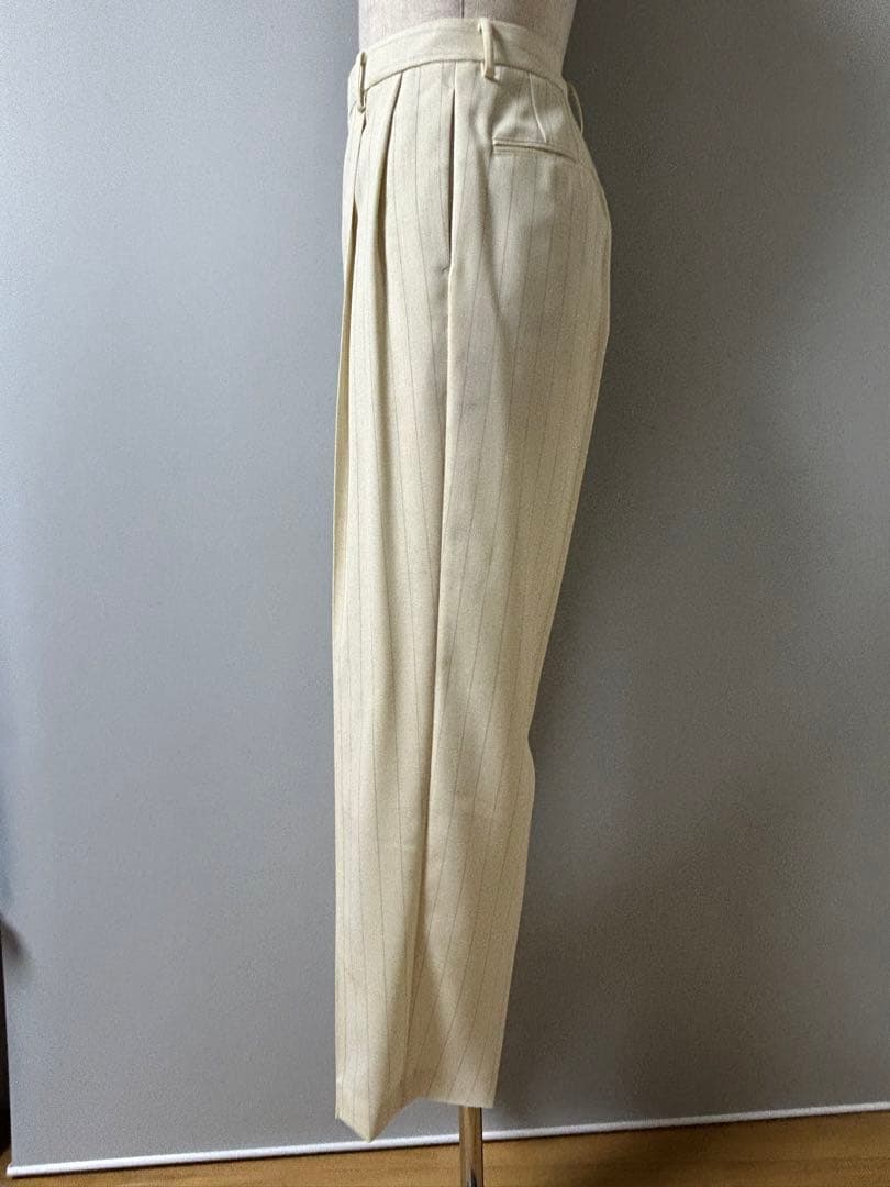 セットアップ【AURALEE】23ss TWIST WOOL STRIPE