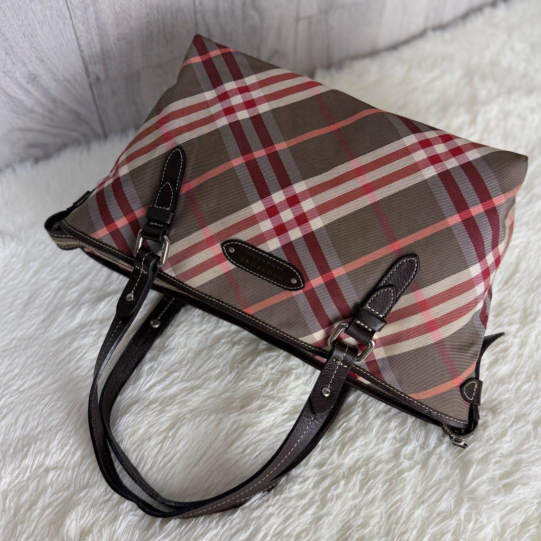 人気♡A4可♡BURBERRY バーバリー ロゴ ノバチェック トートバッグ