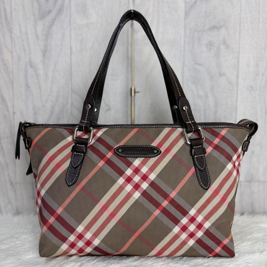 人気♡A4可♡BURBERRY バーバリー ロゴ ノバチェック トートバッグ