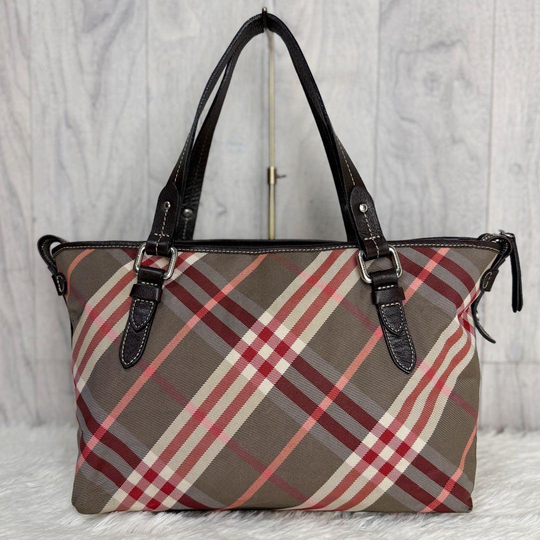 人気♡A4可♡BURBERRY バーバリー ロゴ ノバチェック トートバッグ