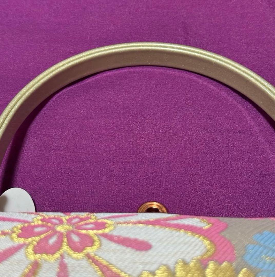 新品未使用品　Freek　和装草履＆バッグ　ゴールド系　花柄　フリーサイズ