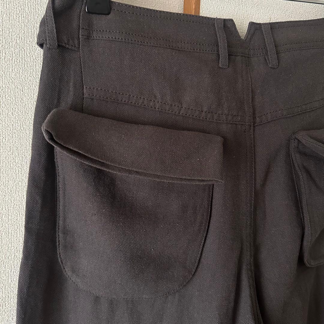 【美品】OPEN Yy LINEN CARGO PANTS CHARCOAL M