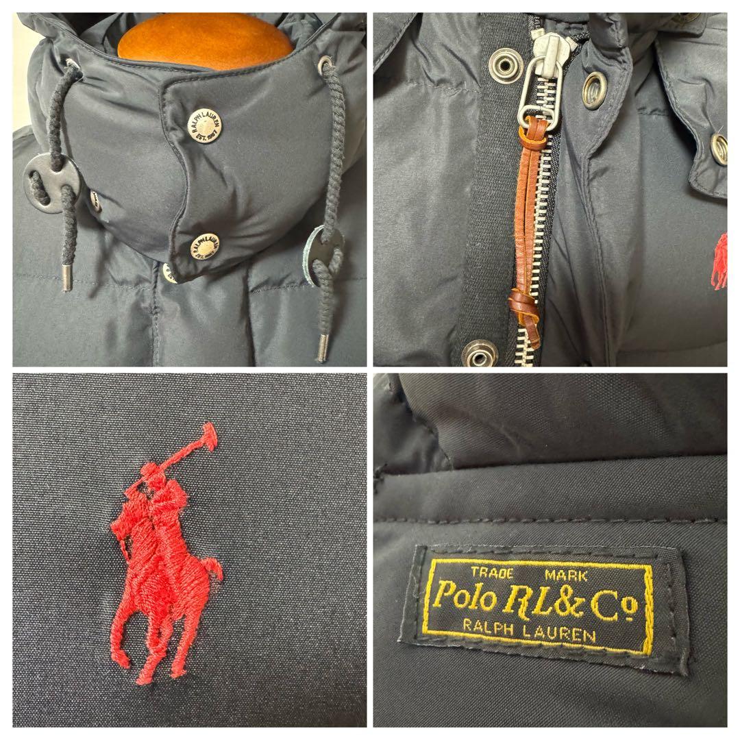 【レディース】【新品同様】サイズM ポロ　ラルフローレン ダウンベスト　ブラック