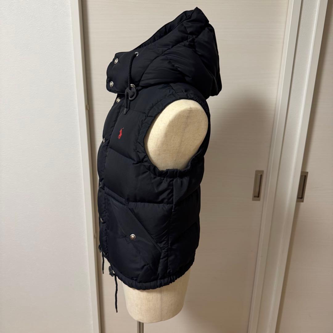 【レディース】【新品同様】サイズM ポロ　ラルフローレン ダウンベスト　ブラック