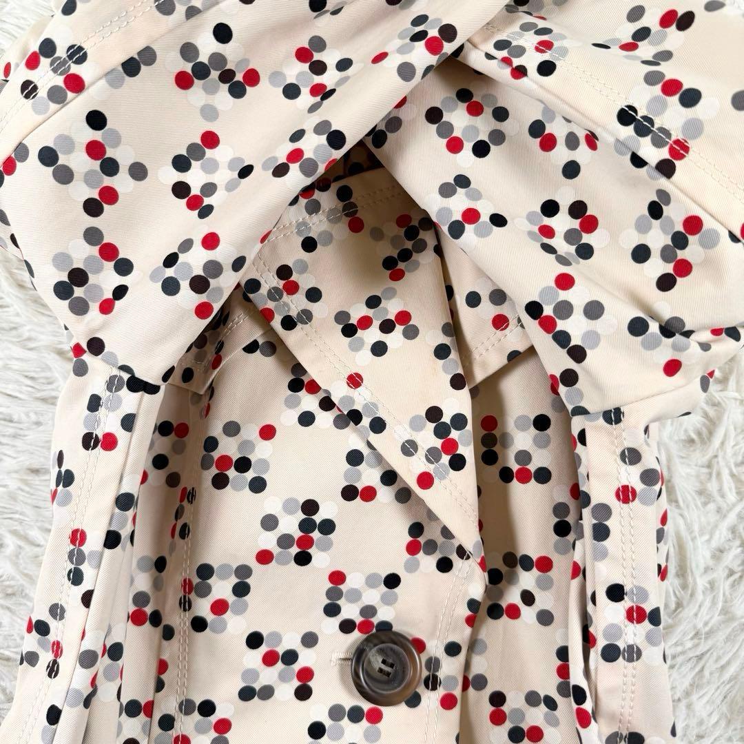 希少✨ バーバリーブルーレーベル トレンチコート 水玉模様 ベージュ