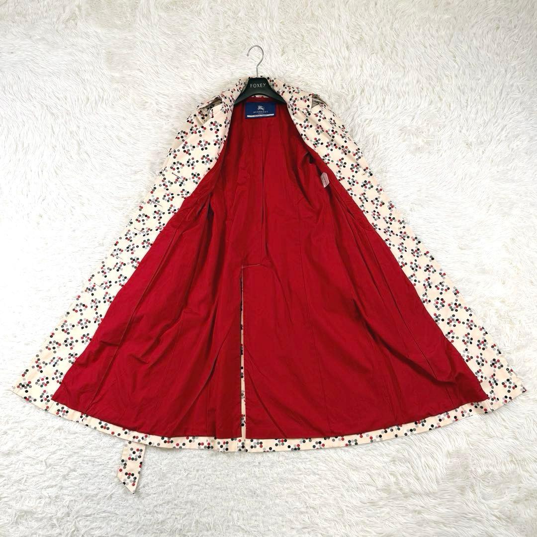 希少✨ バーバリーブルーレーベル トレンチコート 水玉模様 ベージュ