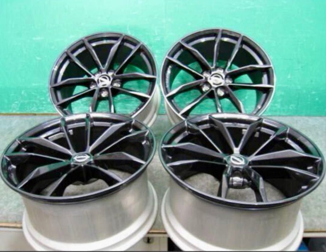 新車外し 日産 RZ34 19インチ鍛造 ホイール 4本 レイズ