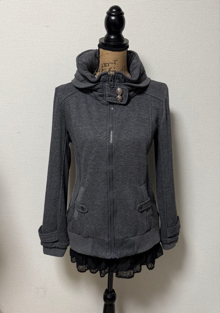 y2k 00s❤︎ギミック グランジ ジップアップ パーカー